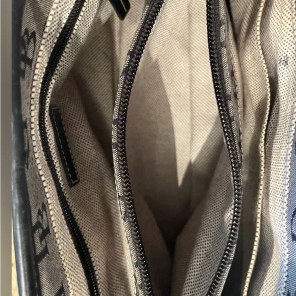 Dooney and Bourke Signature Small Double Handle Black and Gray Tote - Picture 10 of 11